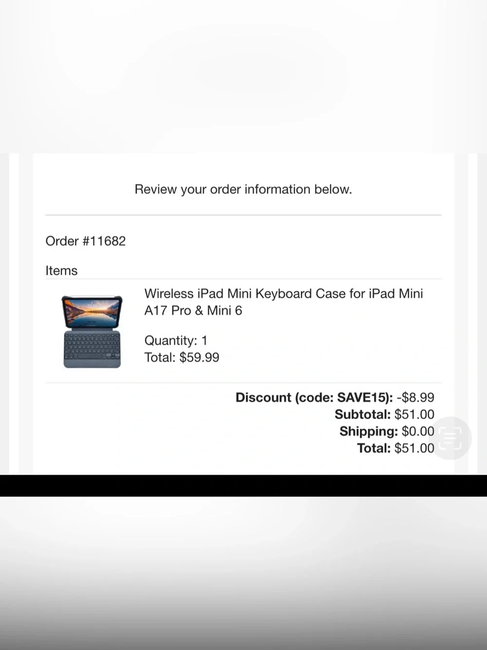 Apple IPad Mini Bluetooth Tablet Keyboard Case in Dark Gray